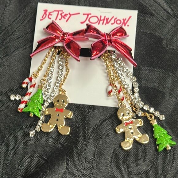 betsey johnson multi way earrings - Picture 1 of 3
